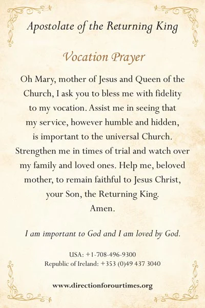 Our Lady Queen of the Church Prayer Card - Image 2
